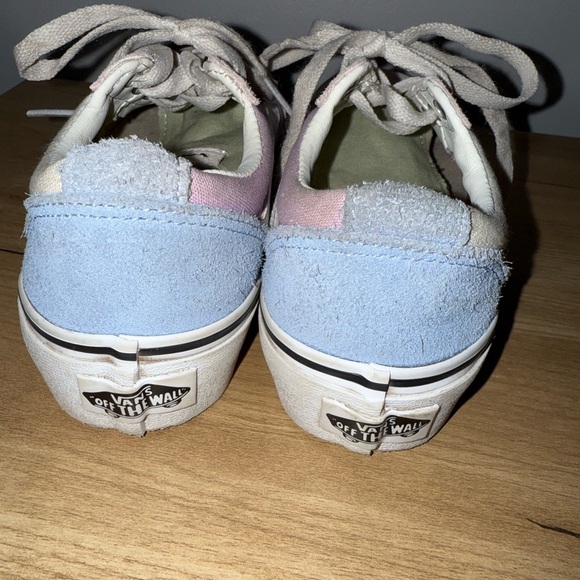Vans Ward Girls' Platform Shoes Size 1 Pink Light Blue‎ Lavender L - Picture 7 of 7
